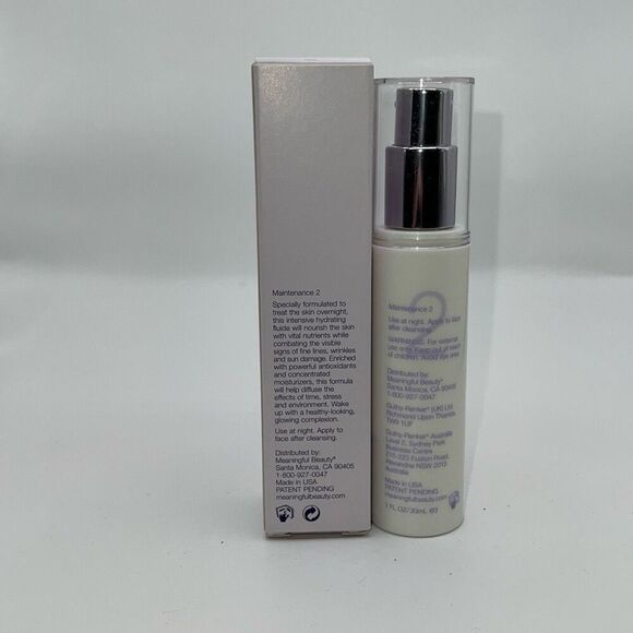 Meaningful Beauty Maintenance 2 Night Fluide by Cindy Crawford 1 oz New Unused - Picture 2 of 6